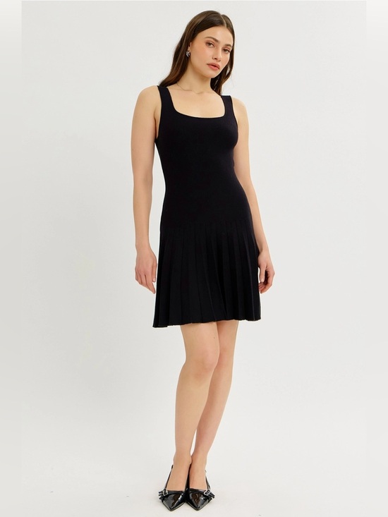 idem ditto Dresses & Skirts - Pleated Knit Tank Dress -